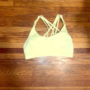 Worn once Lululemon yellow sports bra